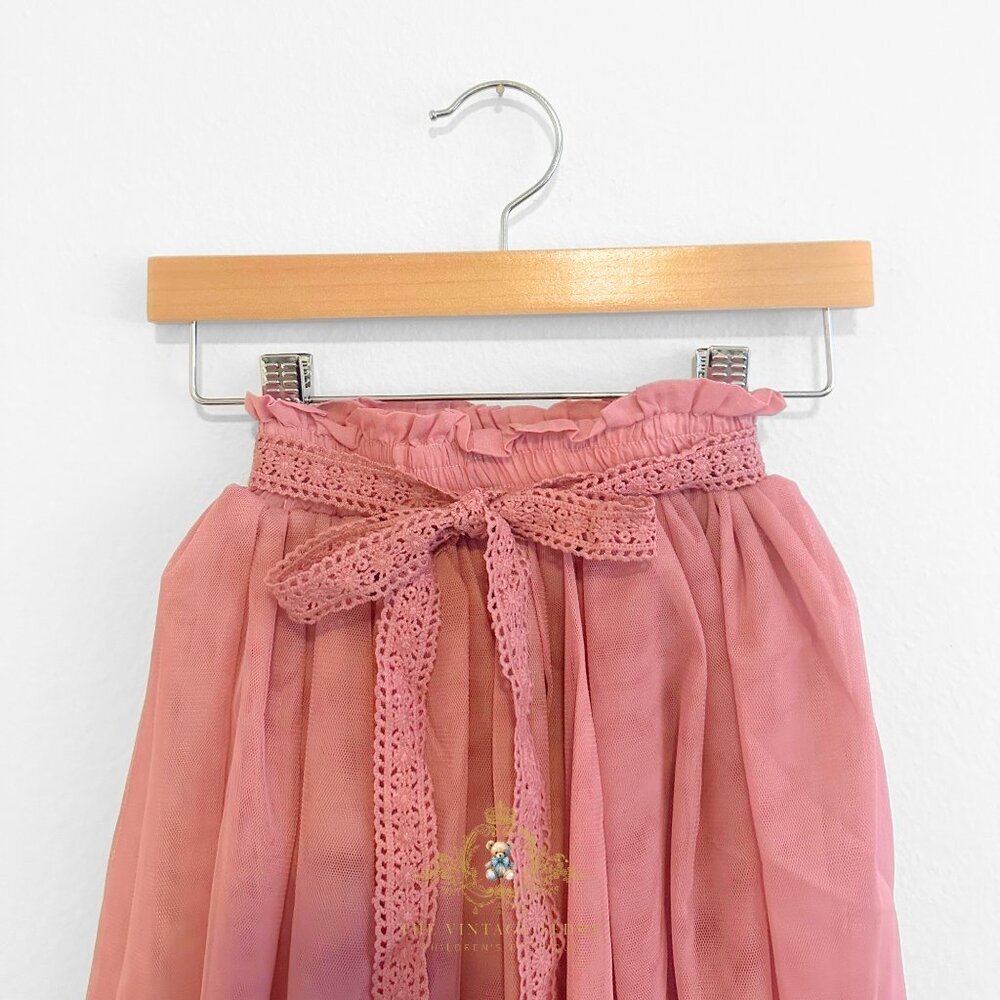 NWT Pretty Girls Tutu Skirt & Leggings Princess Ballerina Tulle Blush Pink 6Y - Picture 4 of 5